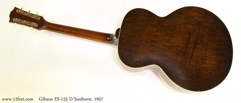 Gibson ES-125 D Sunburst, 1957  Full Rear View