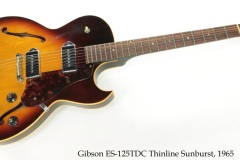 Gibson ES-125TDC Thinline Sunburst, 1965 Full Front View