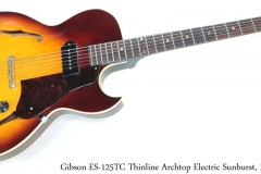 Gibson ES-125TC Thinline Archtop Electric Sunburst, 1969 Full Front View