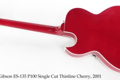 Gibson ES-135 P100 Single Cut Archtop Cherry, 2001 Full Rear View