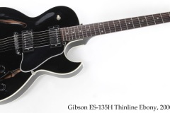 Gibson ES-135H Thinline Ebony, 2000 Full Front View