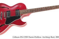 Gibson ES-135H Semi-Hollow Archtop Red, 2003 Full Front View