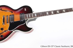 Gibson ES-137 Classic Sunburst, 2002 Full Front View