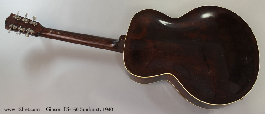 Gibson ES-150 Sunburst, 1940 Full Rear VIew