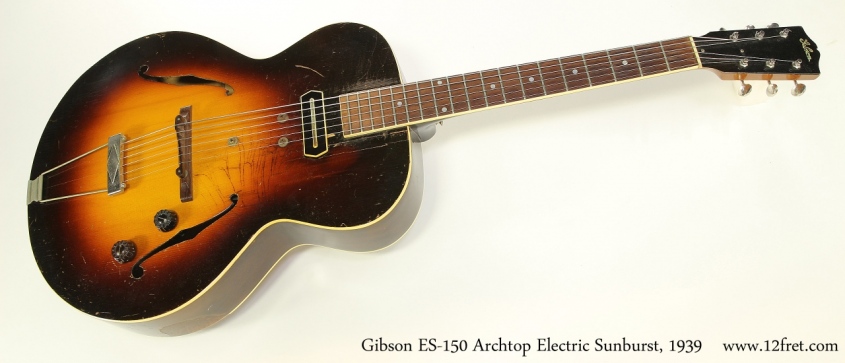 Gibson ES-150 Archtop Electric Sunburst, 1939 Full Front View