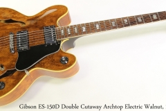 Gibson ES-150D Double Cutaway Archtop Electric Walnut, 1972 Full Front View