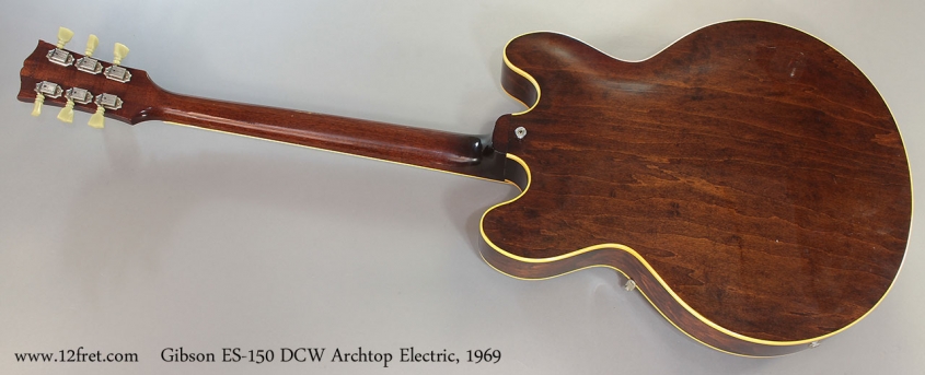 Gibson ES-150 DCW Archtop Electric, 1969 full rear view