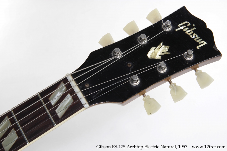 Gibson ES-175 Archtop Electric Natural, 1957 Head Front View
