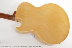 Gibson ES-175 Archtop Electric Natural, 1957 Back View