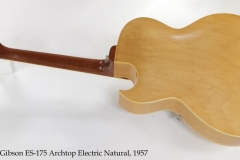 Gibson ES-175 Archtop Electric Natural, 1957 Full Rear View