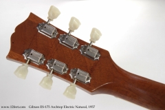 Gibson ES-175 Archtop Electric Natural, 1957 Head Rear View