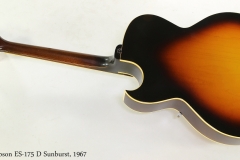 Gibson ES-175 D Sunburst, 1967   Full Rear View