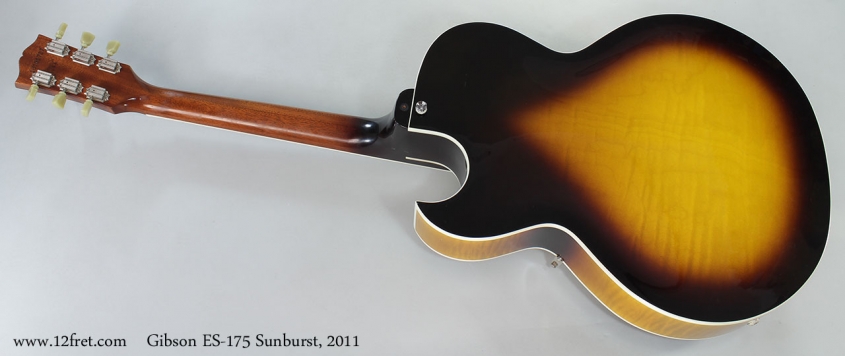 Gibson ES-175 Sunburst, 2011 Full Rear View