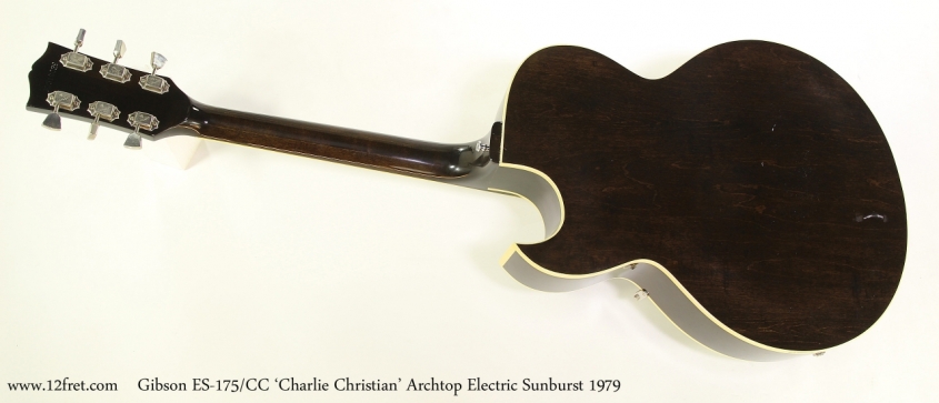 Gibson ES-175/CC 'Charlie Christian' Archtop Electric Sunburst 1979  Full Rear View