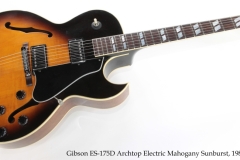 Gibson ES-175D Archtop Electric Mahogany Sunburst, 1989 Full Front View