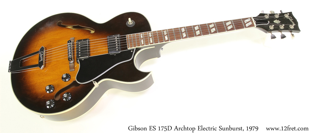 Gibson ES 175D Archtop Electric Sunburst, 1979 Full Front View
