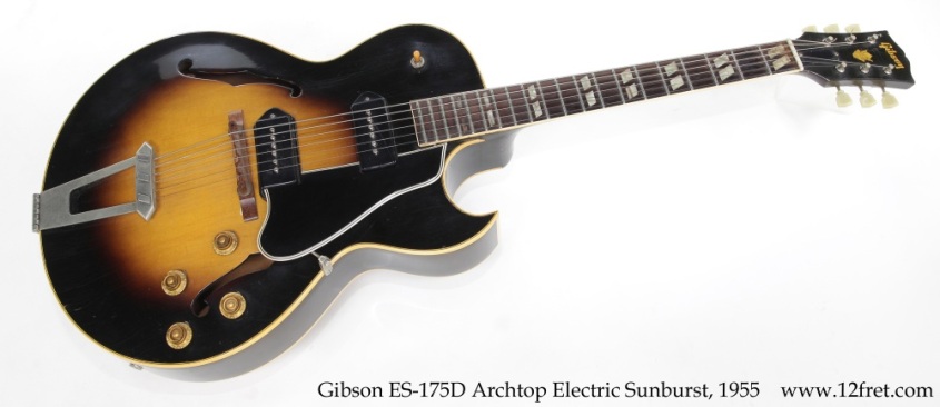 Gibson ES-175D Archtop Electric Sunburst, 1955 Full Front View