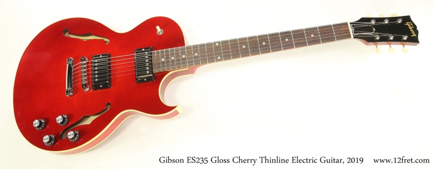 Gibson ES235 Gloss Cherry Thinline Electric Guitar, 2019  Full Front View