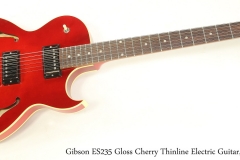 Gibson ES235 Gloss Cherry Thinline Electric Guitar, 2019  Full Front View