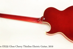 Gibson ES235 Gloss Cherry Thinline Electric Guitar, 2019  Full Rear View