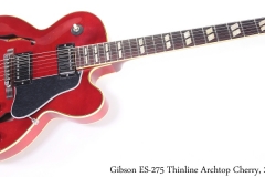 Gibson ES-275 Thinline Archtop Cherry, 2016 Full Rear View