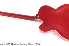 Gibson ES-275 Thinline Archtop Cherry, 2016 Full Rear View