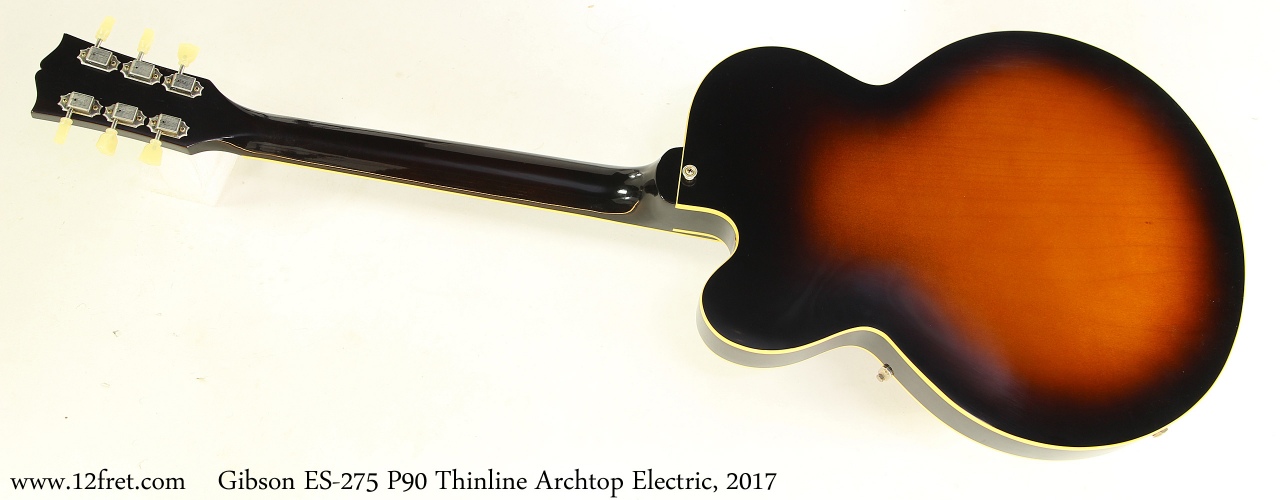 Gibson ES-275 P90 Thinline Archtop Electric, 2017 Full Rear View