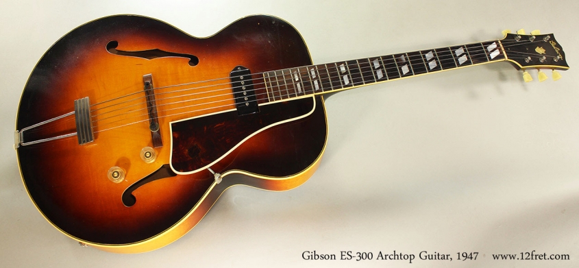Gibson ES-300 Archtop Guitar, 1947 Full Front View
