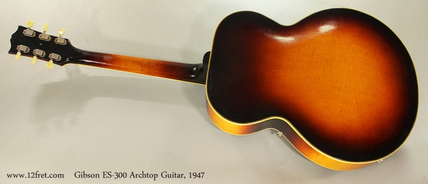 Gibson ES-300 Archtop Guitar, 1947 Full Rear View