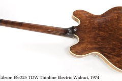 Gibson ES-325 TDW Thinline Electric Walnut, 1974 Full Rear View