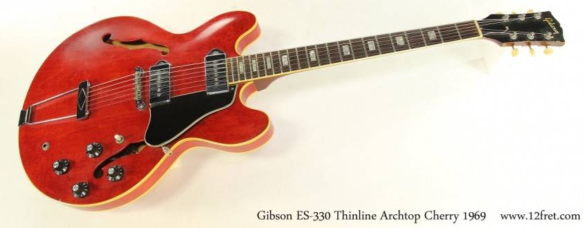 Gibson ES-330 Thinline Archtop Cherry 1969 Full Front View