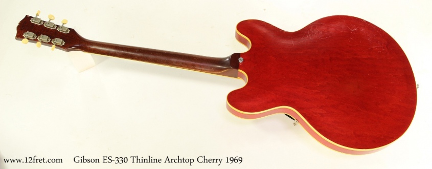 Gibson ES-330 Thinline Archtop Cherry 1969 Full Rear View