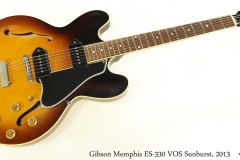 Gibson Memphis ES-330 VOS Sunburst, 2013 Full Front View
