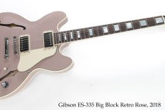 Gibson ES-335 Big Block Retro Rose, 2018 Full Front View