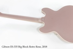 Gibson ES-335 Big Block Retro Rose, 2018 Full Rear View