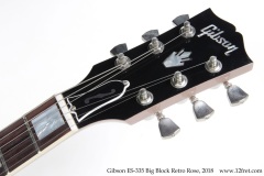 Gibson ES-335 Big Block Retro Rose, 2018 Head Front View