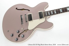Gibson ES-335 Big Block Retro Rose, 2018 Top View