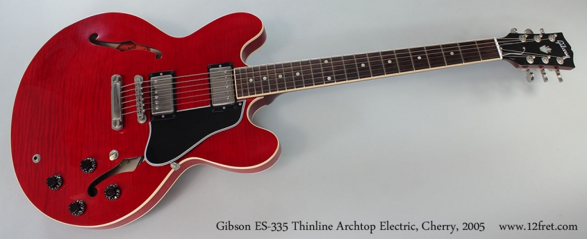 Gibson ES-335 Thinline Archtop Electric, Cherry, 2005 Full Front View