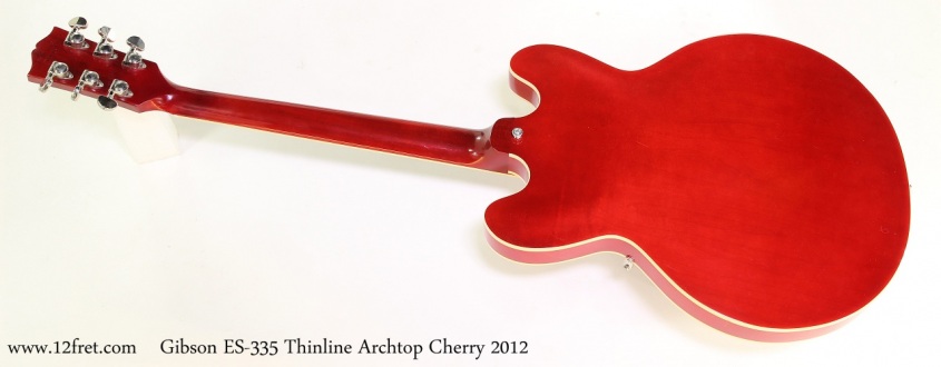 Gibson ES-335 Thinline Archtop Cherry 2012 Full Rear View
