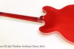 Gibson ES-335 Thinline Archtop Cherry 2012 Full Rear View