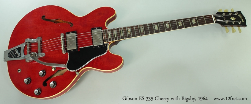 Gibson ES-335 Cherry with Bigsby, 1964 Full Front View