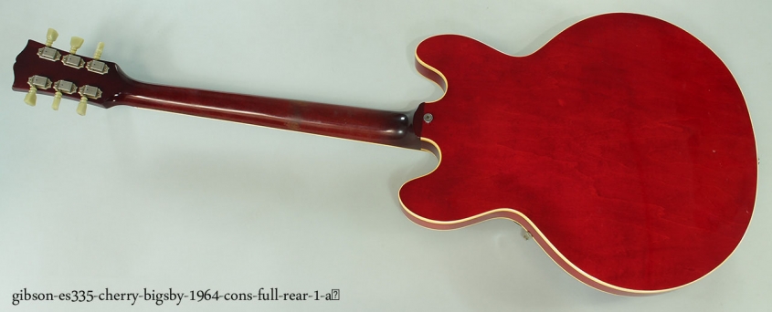 Gibson ES-335 Cherry with Bigsby, 1964 Full Rear View