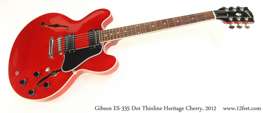 Gibson ES335 Dot Thinline Heritage Cherry, 2012 - The Twelfth Fret Gibson ES335 Dot Thinline Heritage Cherry, 2012 - The Twelfth Fret