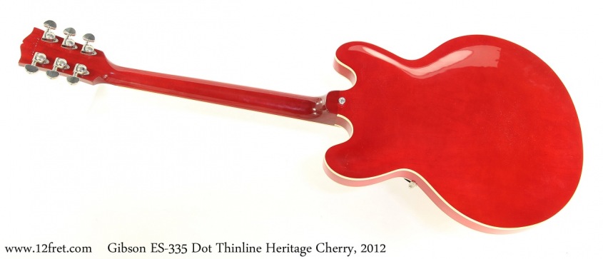 Gibson ES-335 Dot Thinline Heritage Cherry, 2012 Full Rear View