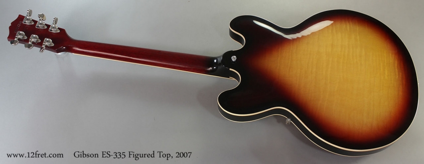 Gibson ES-335 Figured Top, 2007 Full Rear View