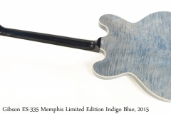 Gibson ES-335 Memphis Limited Edition Indigo Blue, 2015 Full Rear View