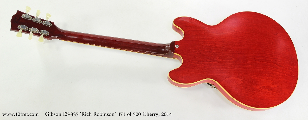 Gibson ES-335 'Rich Robinson' 471 of 500 Cherry, 2014  Full Rear View
