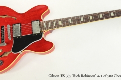 Gibson ES-335 'Rich Robinson' 471 of 500 Cherry, 2014  Full Front View