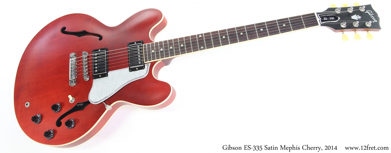 Gibson ES-335 Satin Mephis Cherry, 2014 Full Front View