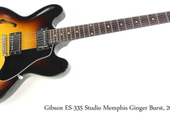 Gibson ES-335 Studio Memphis Ginger Burst, 2014 Full Front View